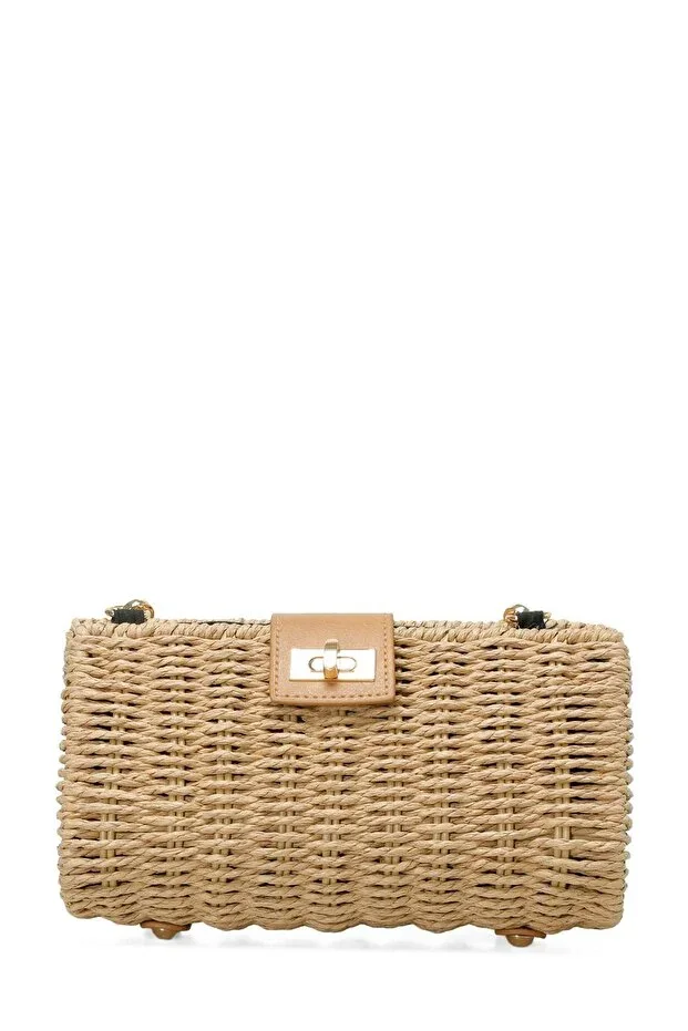HASIR KUTU CPRZ 5FX EKRU MULTI Women's Crossbody Bag