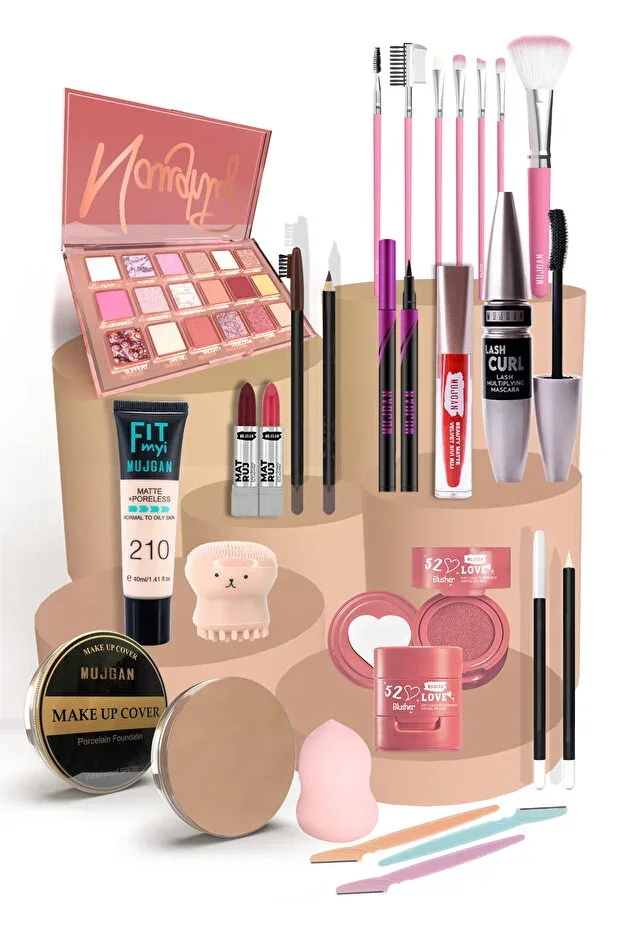 Precious Stones Series Gold Makeup Set White Set