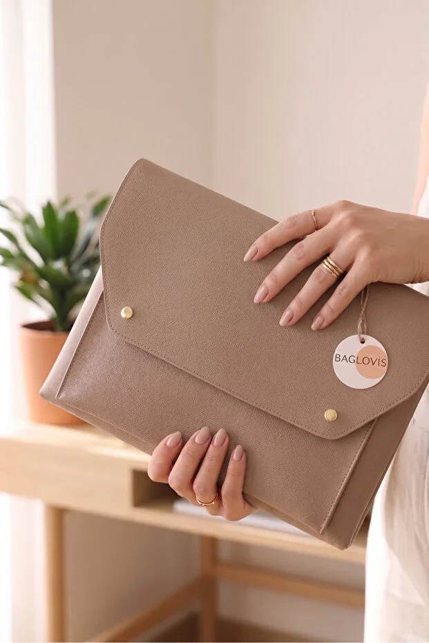 Women's Large Envelope Bag Briefcase and Tablet Case Stylish Daily Portfolio Bag W33 H26