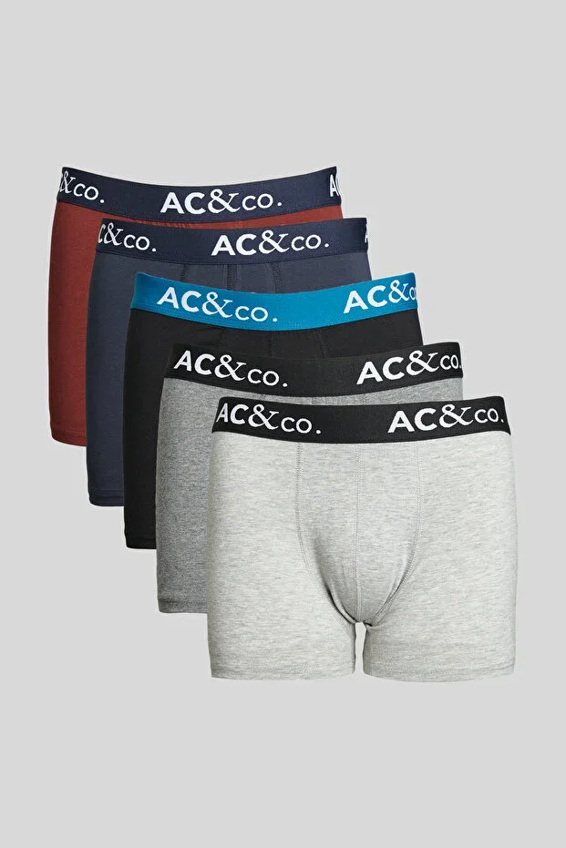 Men's Premium Cotton Multicolor 5-Pack Stretch Boxer Set (Groom's Dowry) Dowry Set