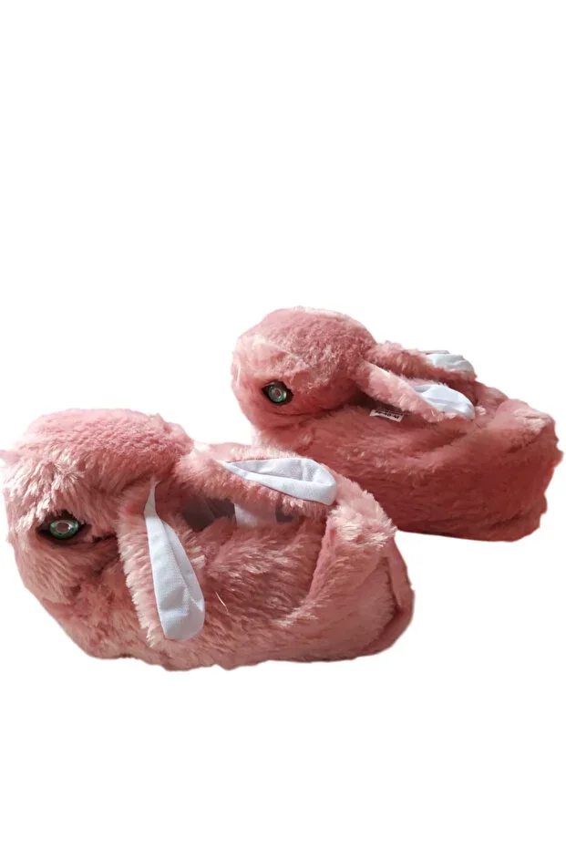 CHILD RABBIT FIGURED SLIPPERS