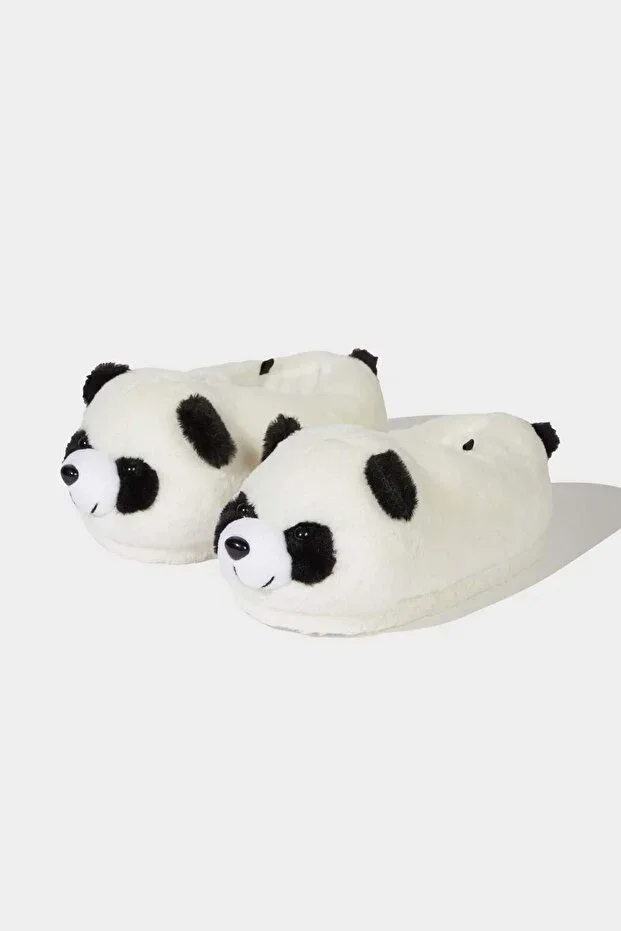 DeFacto Panda Themed Flat Sole Slippers Boys A8256A824WN