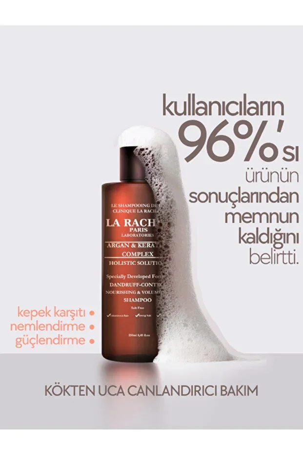 Extra Volume Effect Concentrated Argan and Keratin Complex Shampoo Salt-Free Special Formula 250 ml
