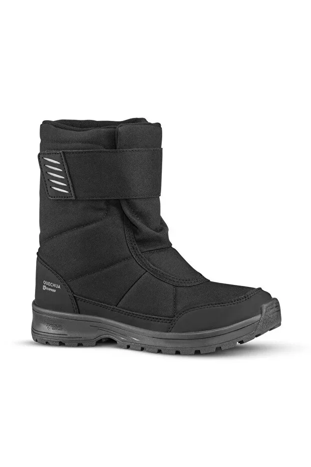 Quechua Children's Velcro Outdoor Snow Boot - Waterproof - Black - SH100
