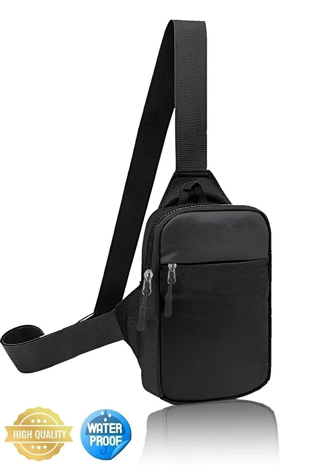 Unisex Oxford Fabric Phone Pocket Waist and Cross Shoulder Bag Chest Travel Daily Bodybag