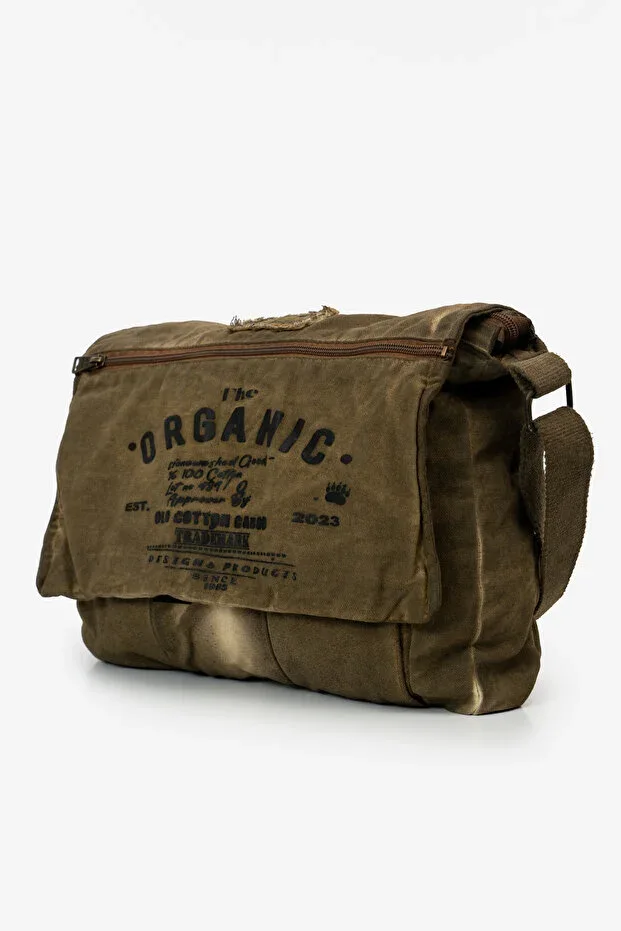 Loose Shoulder Bag Cotton Messenger Laptop School Travel Daily Vintage Retro - Mulater Bag 8128