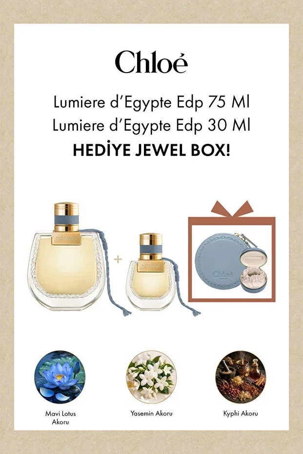 Lumiere d'Egypte - Women's Perfume Set (EDP 75ML + EDP 30ML + Jewelry Box)