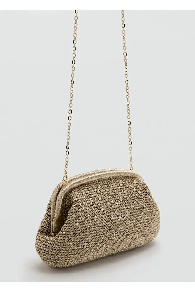 Lurex clutch bag