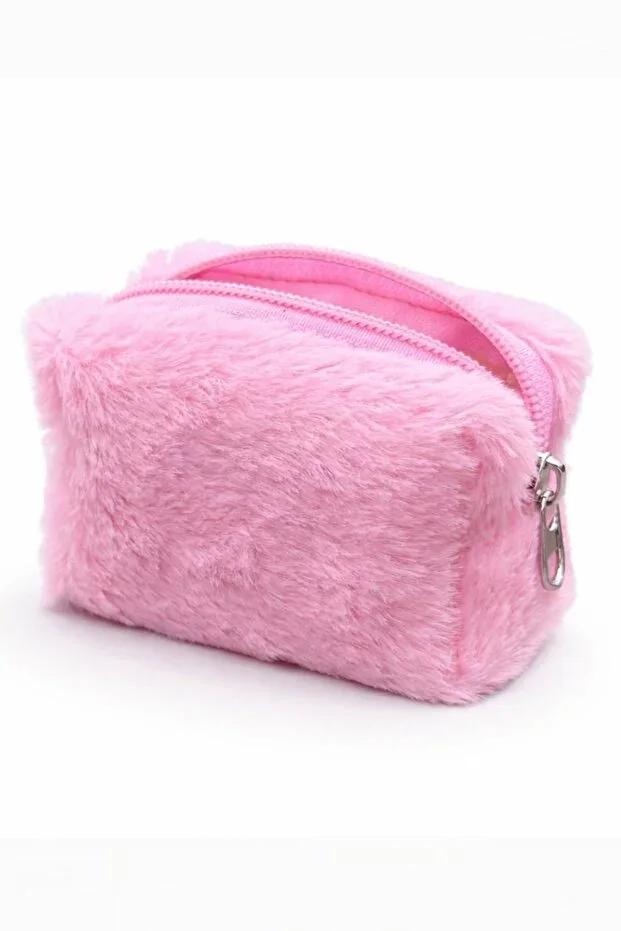 PINK Plush Wallet Coin Purse