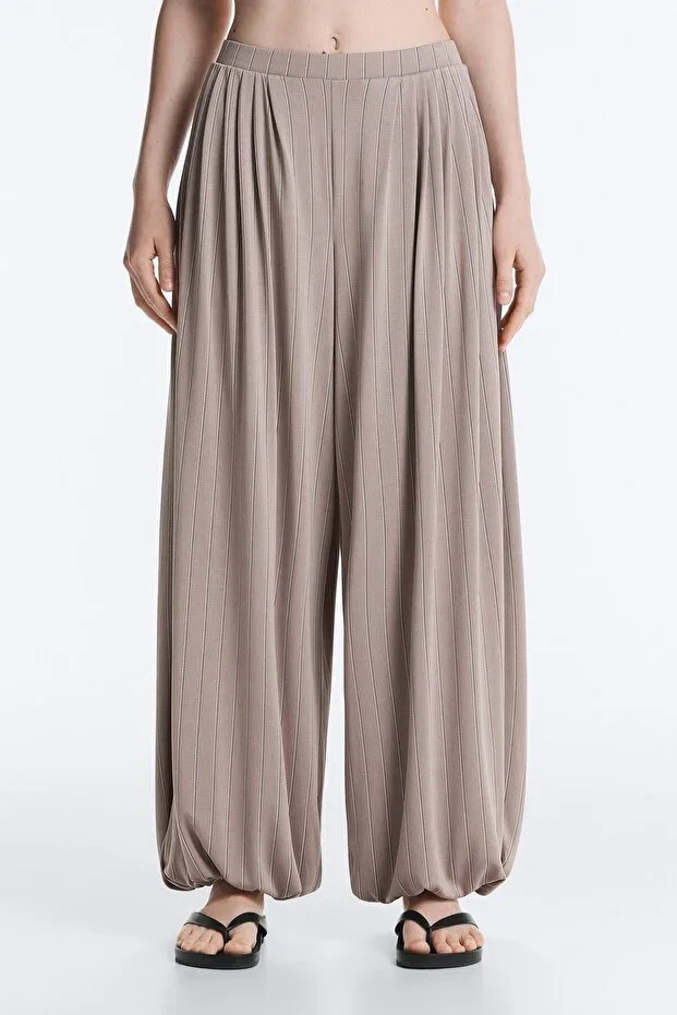 Oysho Modal Blend Striped Jogger Trousers