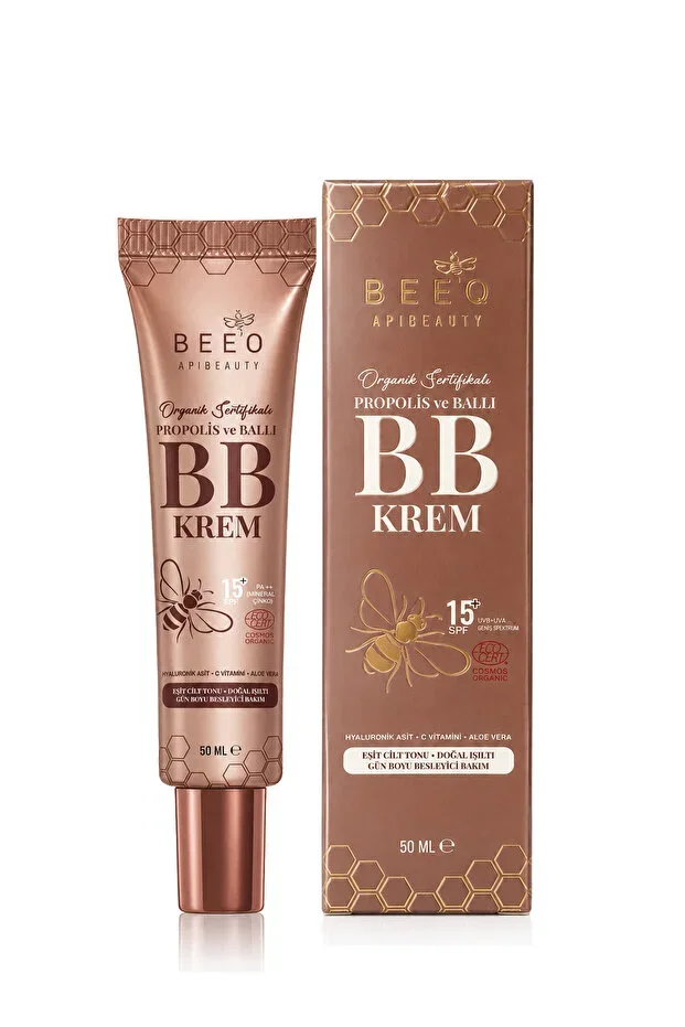 APIBEAUTY Organic Certified Propolis and Honey BB Cream SPF 15