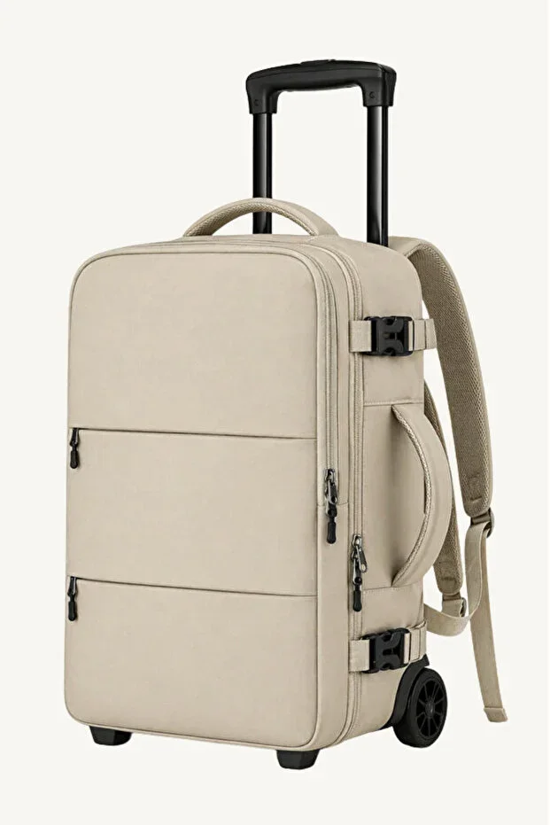 2-Wheeled Trolley Bag - Cabin Size Travel Backpack - Suitable for Flights - 2 YEAR WARRANTY
