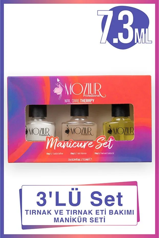 Nail Care Oil Set 3 pcs | Nail Care Oil Nail Strengthener Vitamin Nail Cuticle Softener