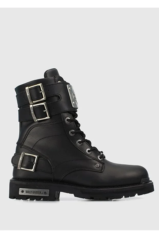 Ricketson Black Men's Leather Boot 025M100560