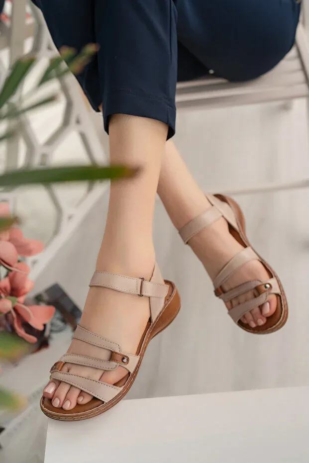 Sonia Anatomical Orthopedic Comfortable Leather Sole Women's Sandal