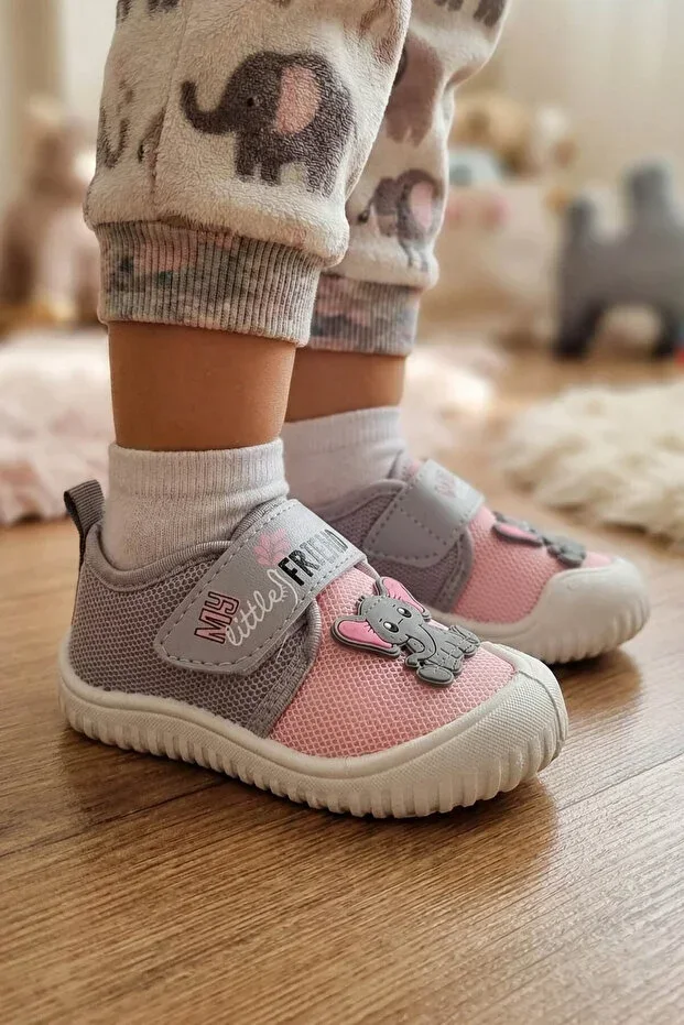Baby Girl Summer Linen Single Velcro Adjustable Comfortable Sole Home School Nursery Daily Shoes