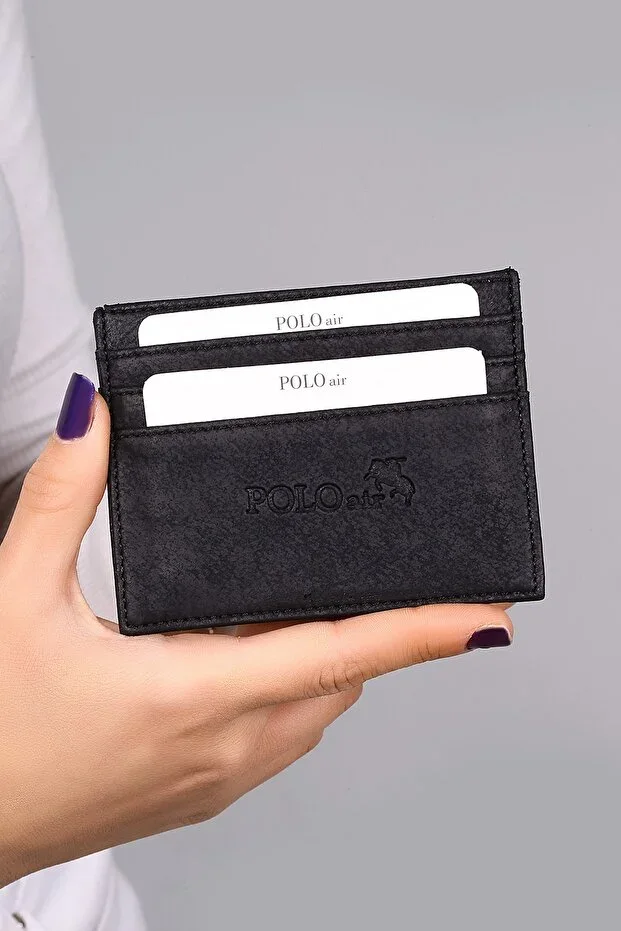Men's Sports Card Holder Black