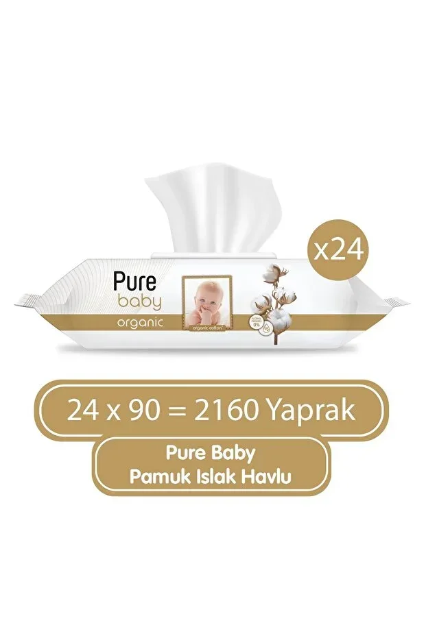 Organic Cotton Wet Towel 24x90 (2160 Sheets)
