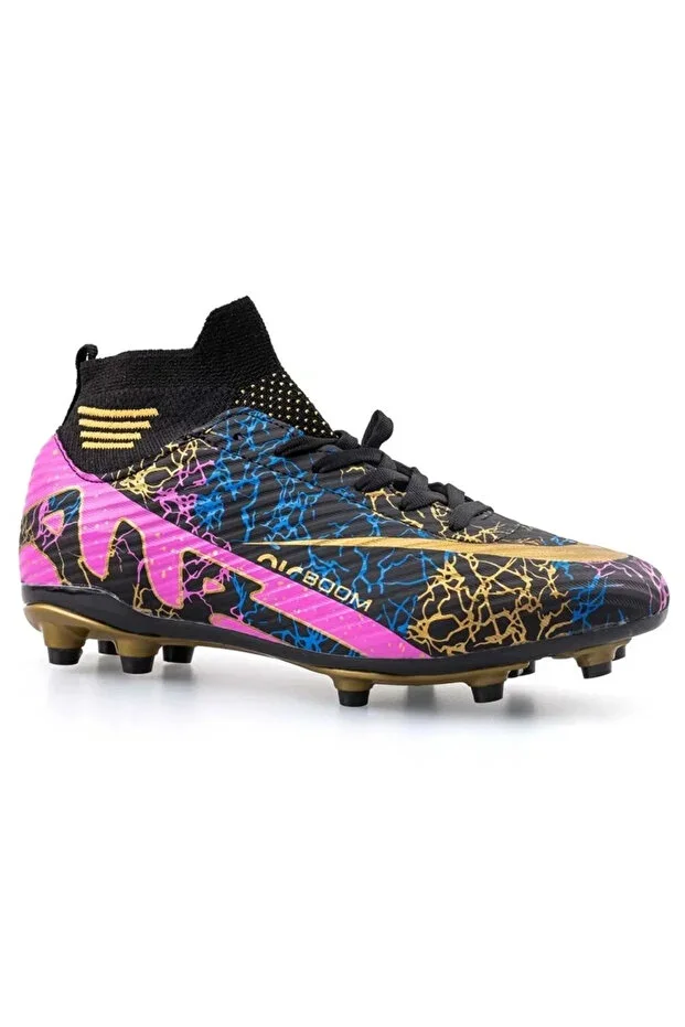 Laliga Air Unisex Indoor and Grass Field Cleats with Socks Colored