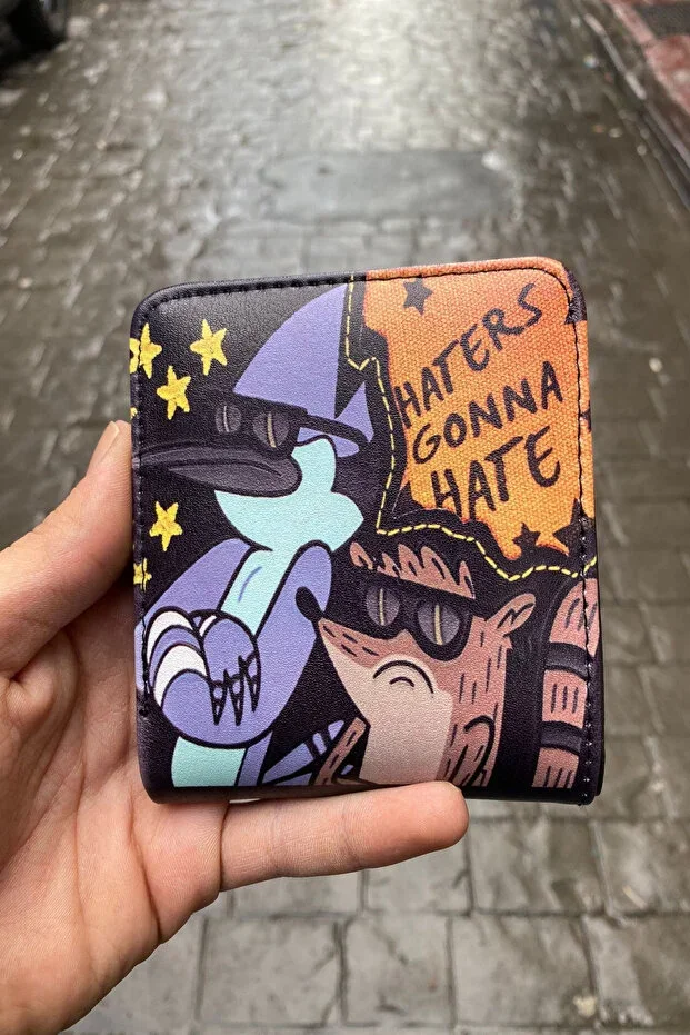 Regular Show Mordecai & Rigby Haters Gonna Hate Men's Wallet