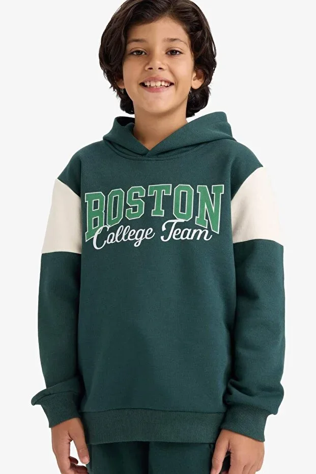 DeFacto Boys Hooded Printed Sweatshirt G5553A825CW