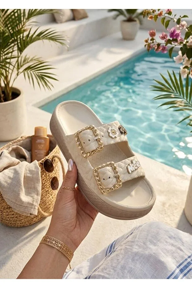 Women's Slippers, Casual, Sea, Soft Sole, Stylish Beach Slippers