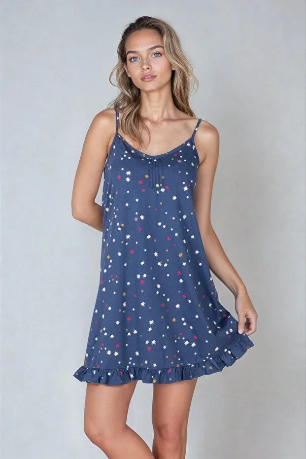 Women's 50% Modal 50% Cotton Nightgown - Soft Texture Home Wear Product / With Different Color Options