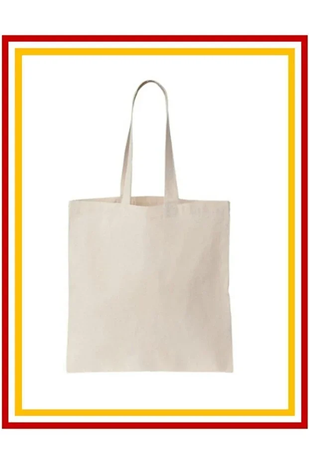 Unprinted Raw Canvas Bag 35x40 With Handles Dyeing Shoulder Beach Bread Shopping Bag Not suitable for Punch