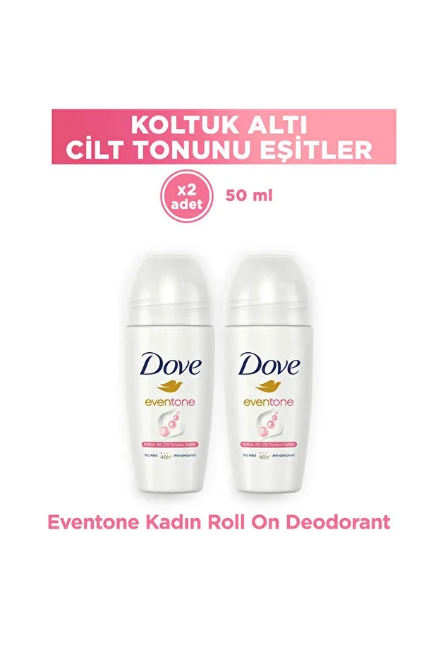 Women's Roll On Deodorant Eventone 1/4 Moisturizing Cream 50 ml x2