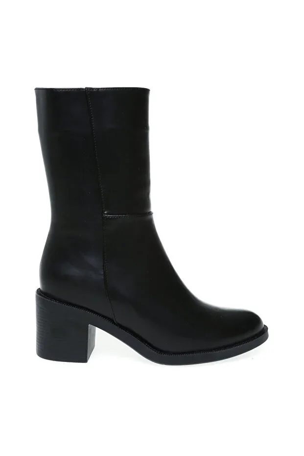 Black Women's Heeled Boot CHARLOTTE