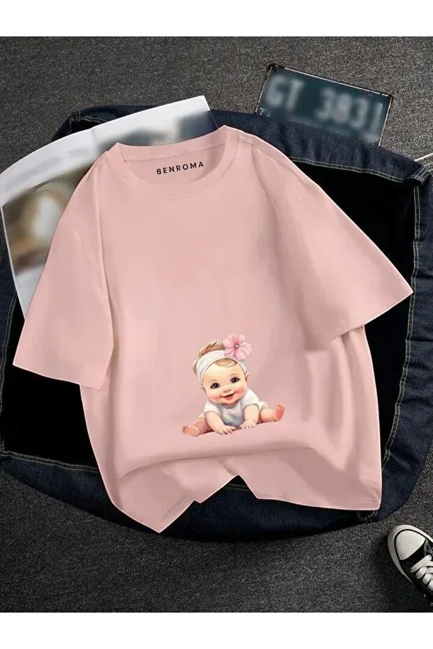 PREGNANT BABY PRINTED T-SHIRT