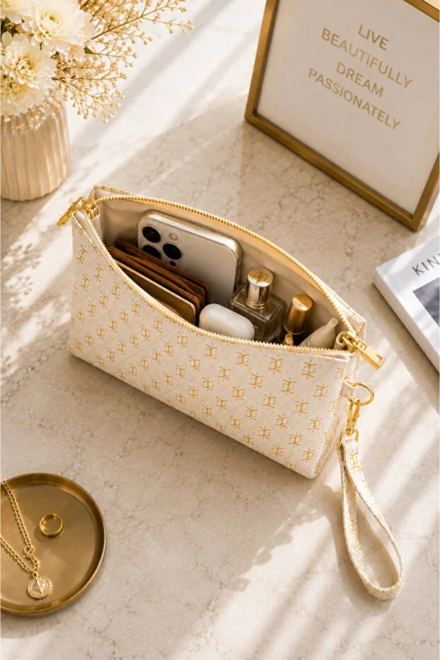 Luxury Patterned Women's Handbag Daily Use Portfolio Bag - Women's Accessory
