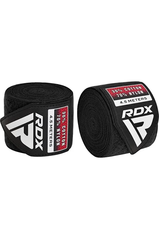 RDX Plus Boxing Hand Wraps Black 4.5 Meters Professional Wrist and Hand Support Bandage