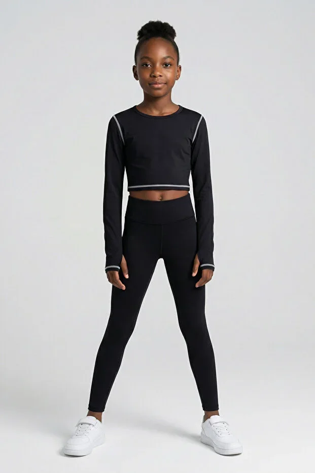 Fletty High Waist Girls' Tights