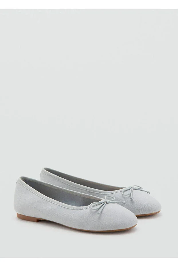 MANGO Kids Bow-detail ballet flats