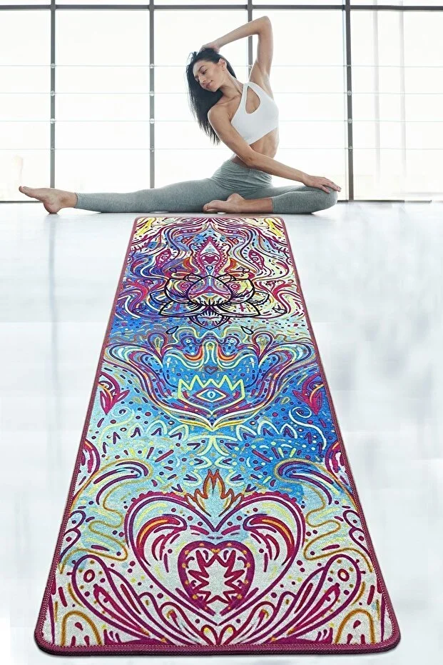Joycoe 60x200 Cm Yoga Mat Yoga Sports Fitness Pilates Mat Washable Non-slip Djth