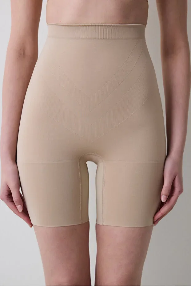 Nude Seamless High Waist Tummy Control Shorts Corset