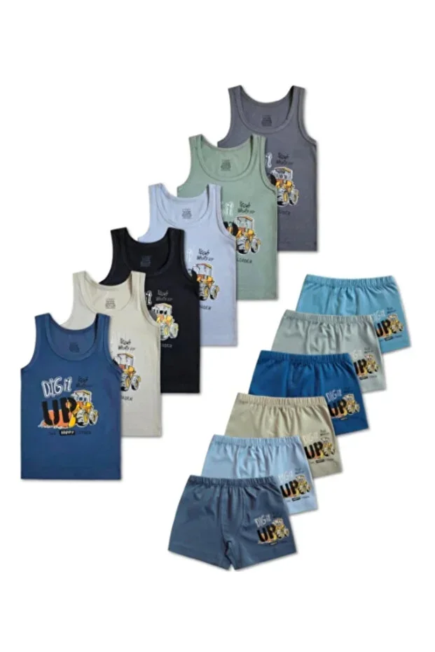 %95 Cotton Boys Mixed Color Boxer Briefs Underwear 5-Pack Set
