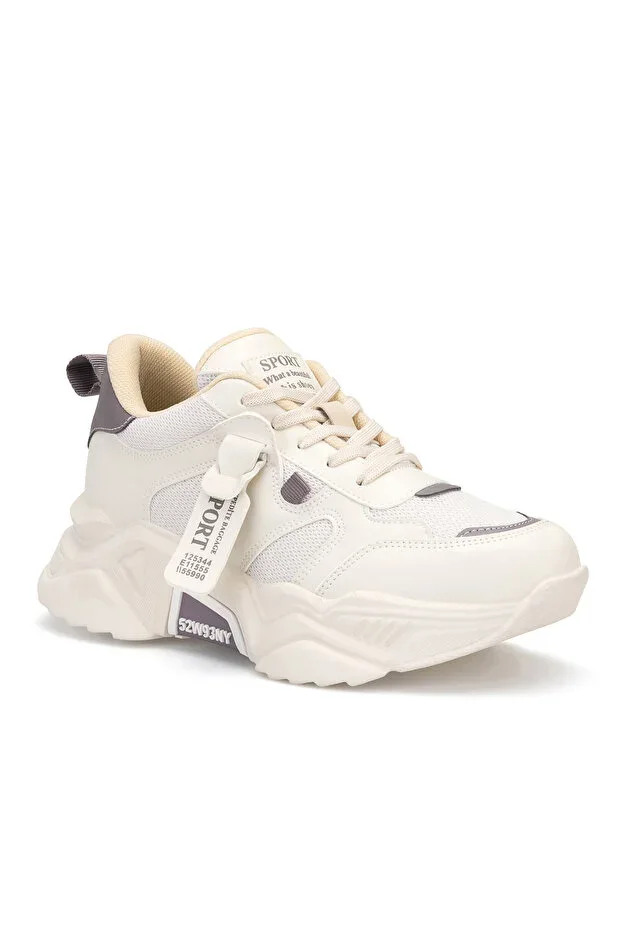 DS.PMD239K2051 Beige Purple Women's Sneaker Casual Sports Shoe
