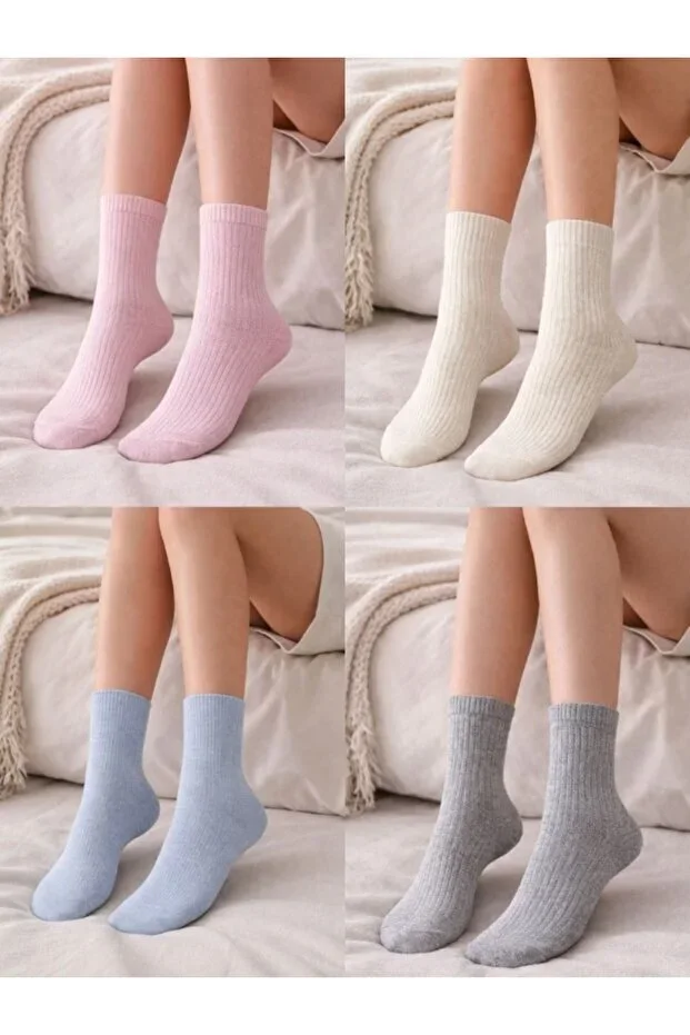 WOMEN'S 4-PACK COLORED SOCKS