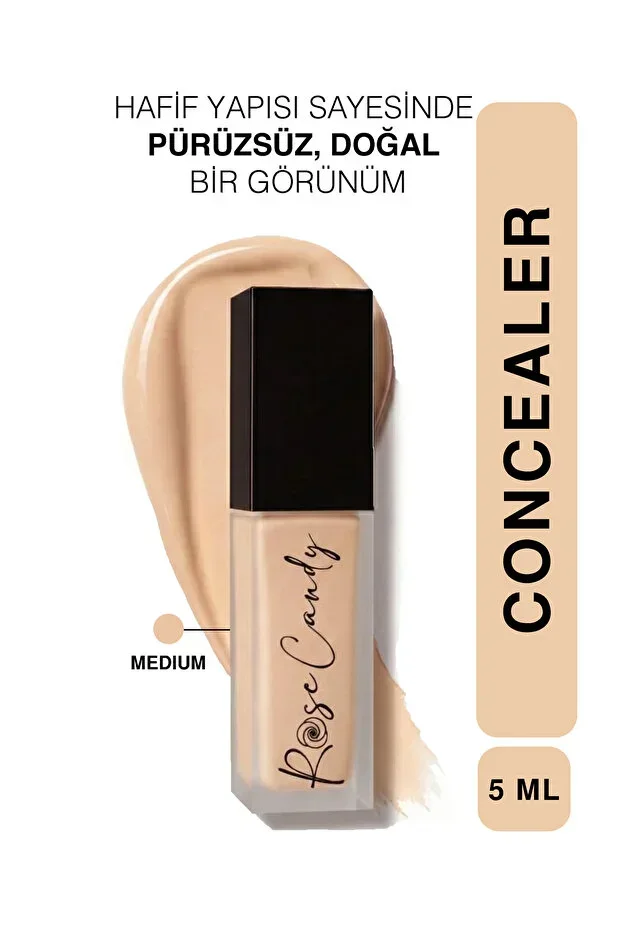 Long-Lasting | High Coverage Liquid Concealer Brightener Under-Eye Concealer | Medium Concealer