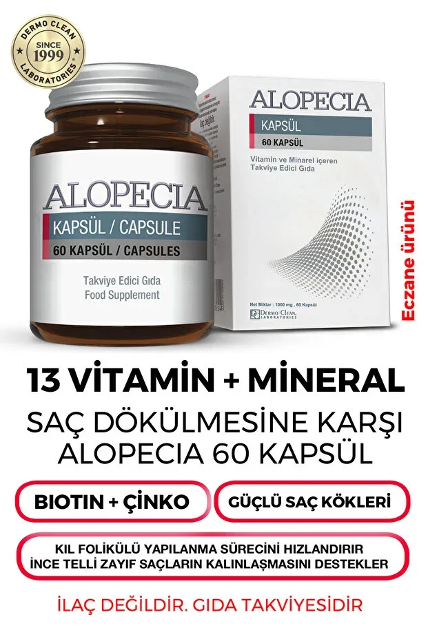 60 Capsules Food Supplement to Aid Hair Growth