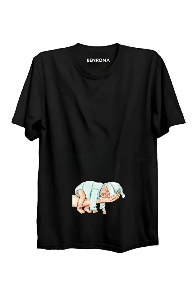 Printed Loose Fit Maternity T-Shirt