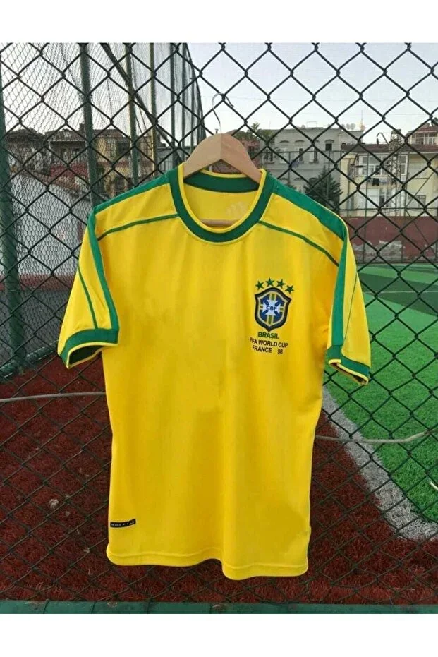Brazil National Team 98 World Cup Neymar Jr. Nostalgia Jersey
