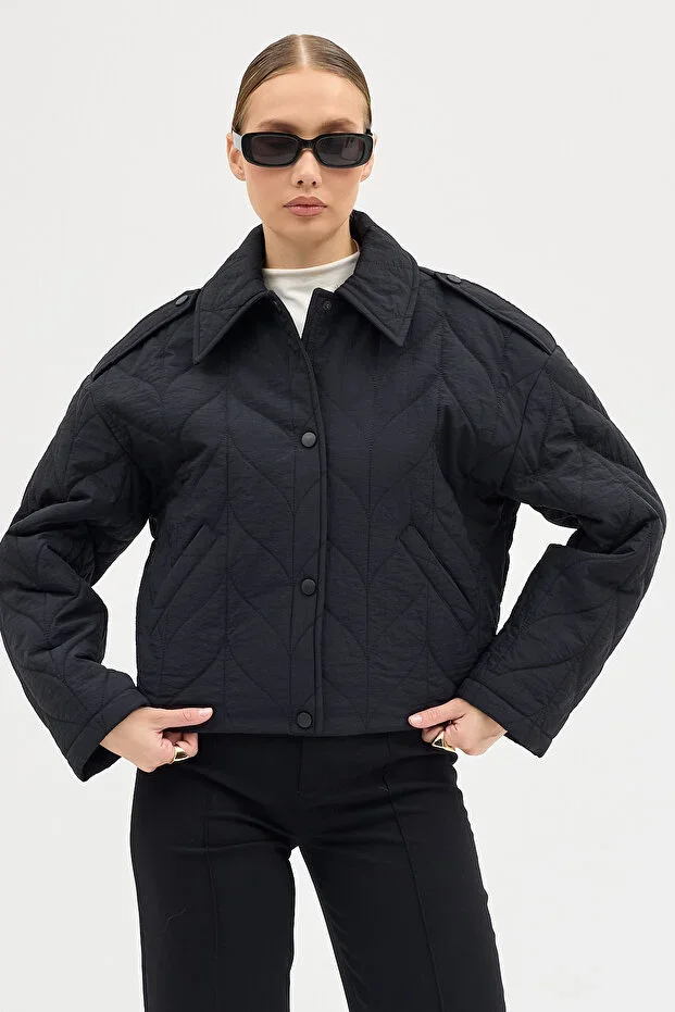 REGULAR FIT LINED PRINTED FULL JACKET #0254