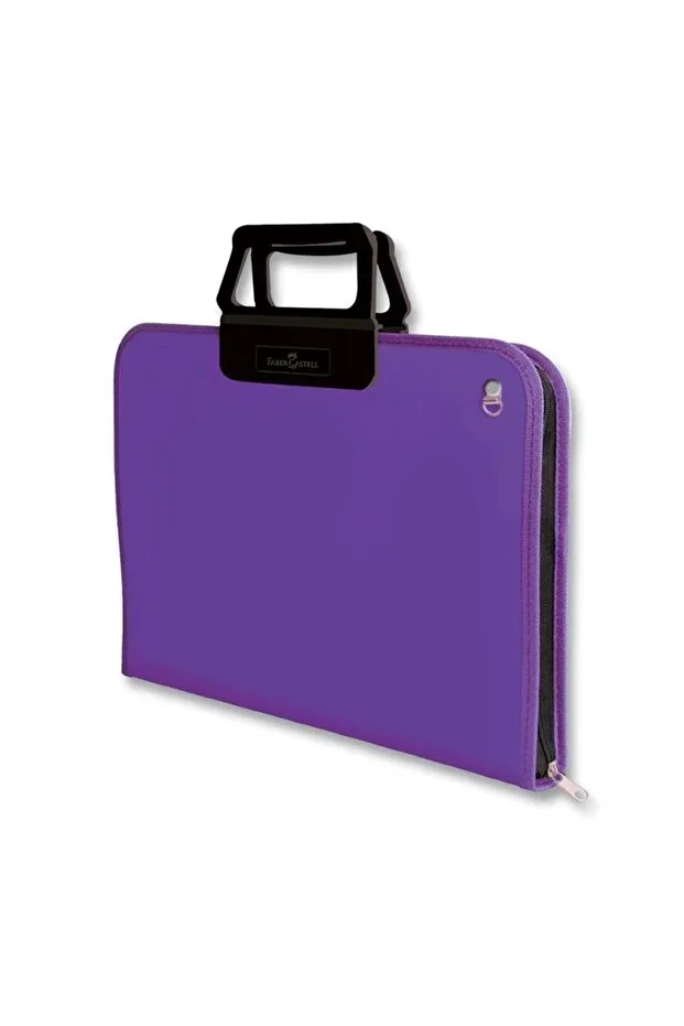 38x55 cm Purple Project Bag, Large Capacity, Ergonomic Carrying Strap, PP Material