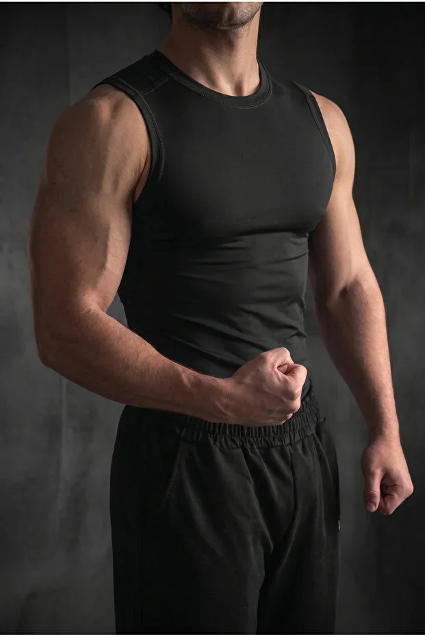 Basic Sleeveless Compression Tank Top