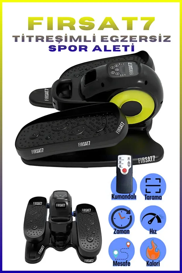 F874 Elliptical Exercise Bike LCD Screen Exercise Machine Foot Massager 50W 3-Mode 5 Speed Adjustment
