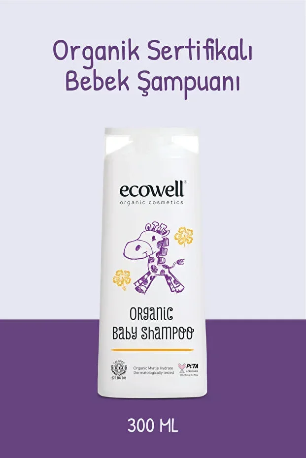 Organic Certified No-Tears Newborn, Baby & Child Herbal Shampoo, Hair & Body, 300 ml