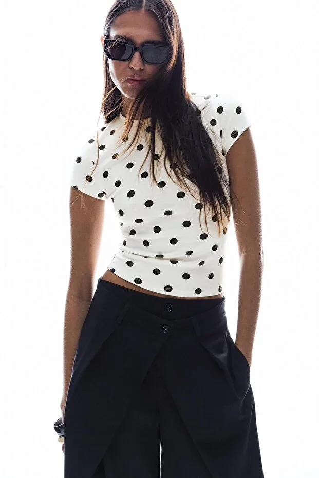 Bershka Short sleeve crew neck t-shirt